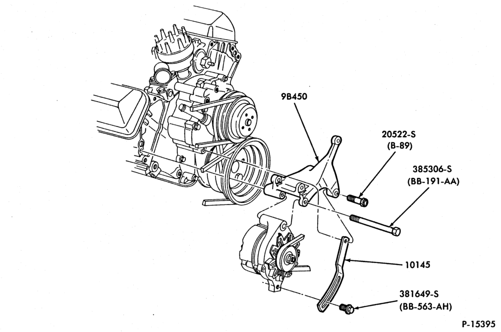 Схема ALTERNATORS-(5.0L)- E-F250/350-8 cyl. 460 (7.5L)