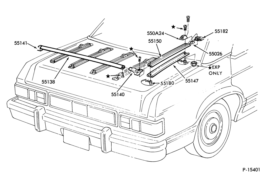 Схема ROOF-Luggage carrier - luggage compartment mounted