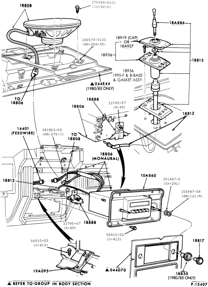 Схема RADIOS-Radio, receiver, speaker and antenna parts-F-FT600/900