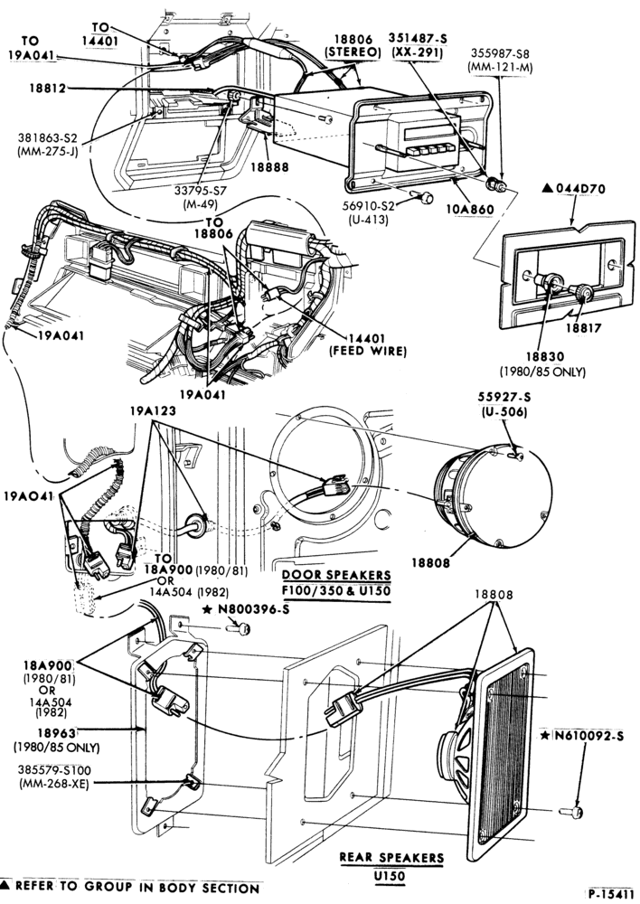 Схема RADIOS-Radio, receiver & speakers - stereo-U150