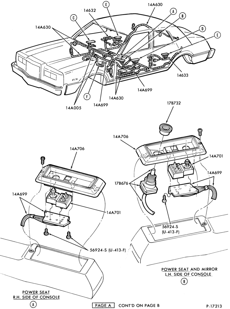 Схема ELECTRICAL SYSTEMS-Power window and seat controls and wiring - Page A