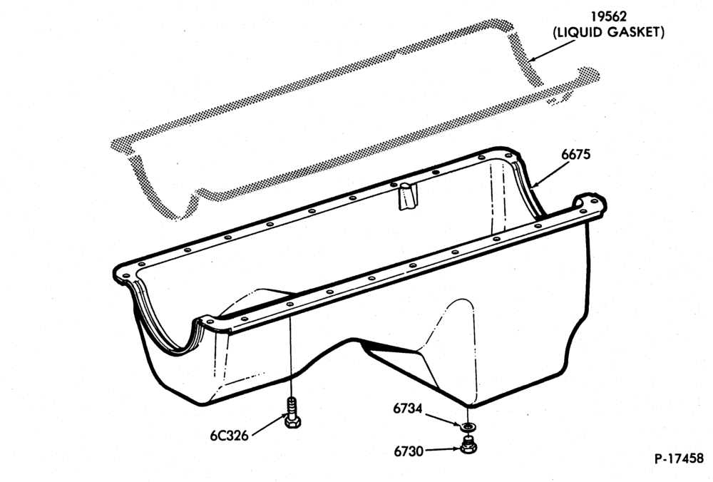 Схема 8 CYL. 6.9L (420 C.I.D.) | DIESEL-Oil pan and related parts