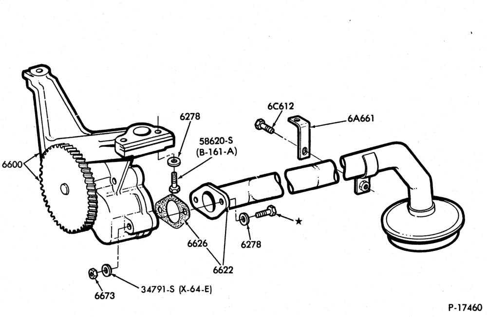 Схема 8 CYL. 7.3L (446 C.I.D.) | DIESEL-Oil pump and related parts