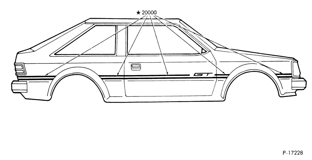 Схема STRIPE KIT GT - BODY TYPE 61