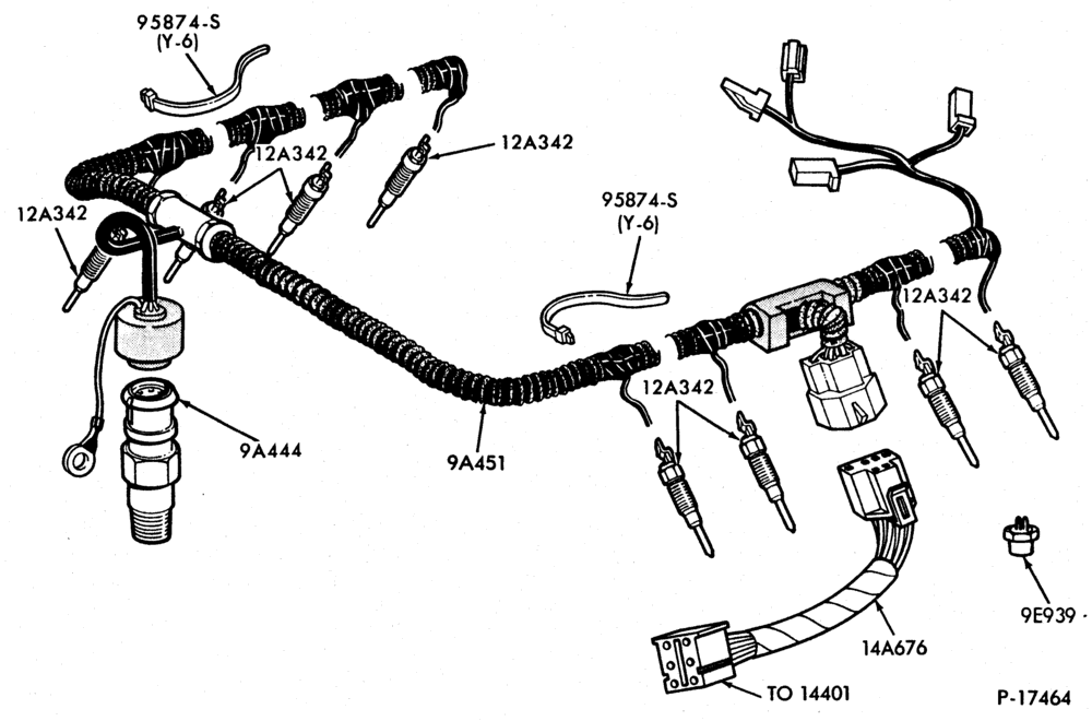 Схема 8 CYL. 6.9L (420 C.I.D.)-DIESEL-E-F250/350 - Page B