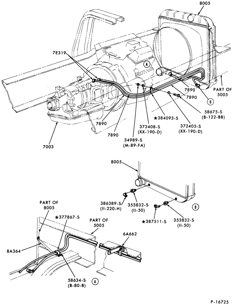 Схема OIL COOLER LINES--C600/800