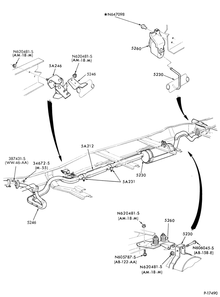 Схема FRONT SPRING AND STABILIZERS-REAR SUSPENSION - air bag actuated - manual control