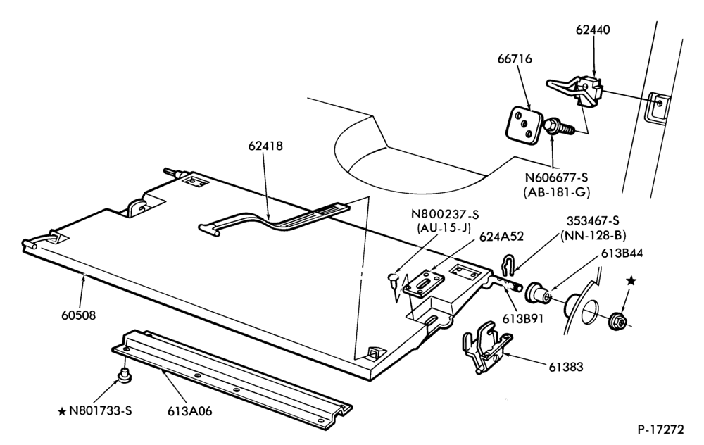 Схема SEATS AND SEAT BELTS-Rear seat parts - w/dual release handle