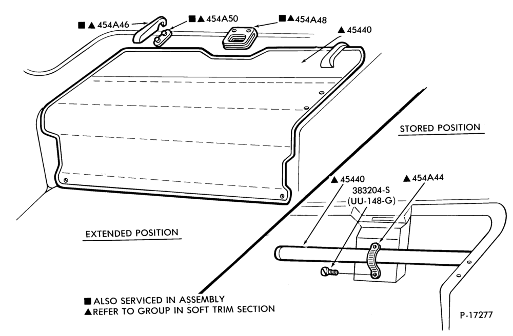 Схема SOFT, INTERIOR TRIM-Luggage compartment trim - tonneau cover