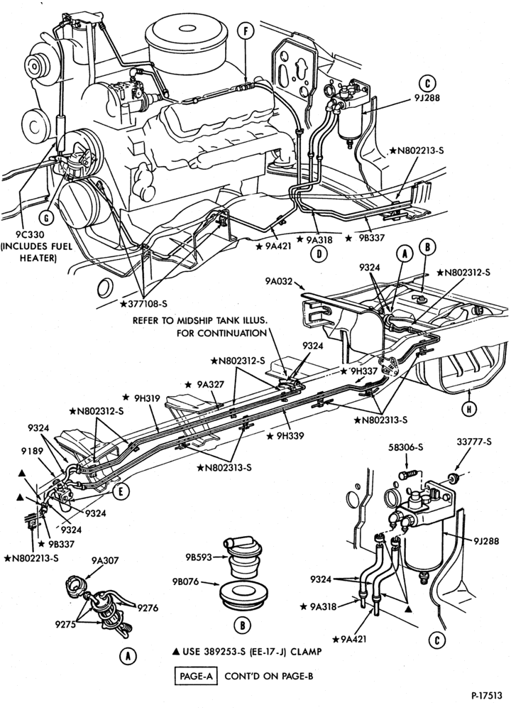 Схема 8 CYL. 6.9L (420 C.I.D.)-DIESEL-Page A - Page B