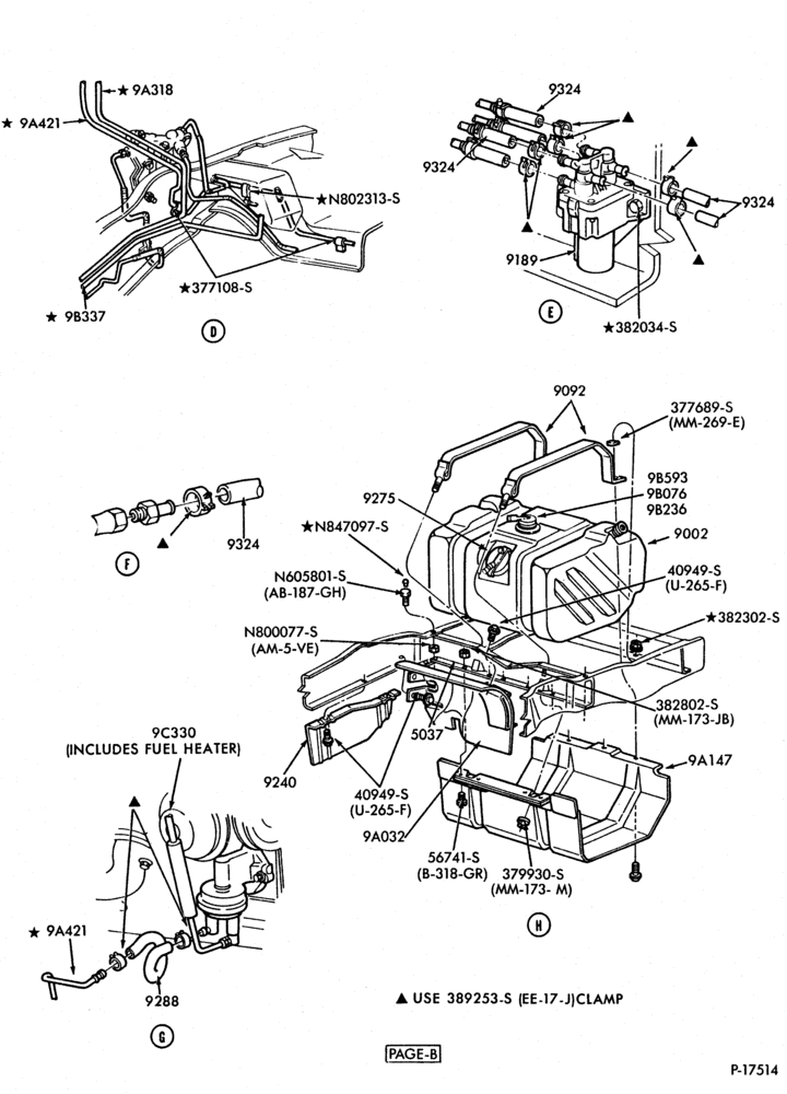 Схема 8 CYL. 6.9L (420 C.I.D.)-DIESEL-Page B - Page B