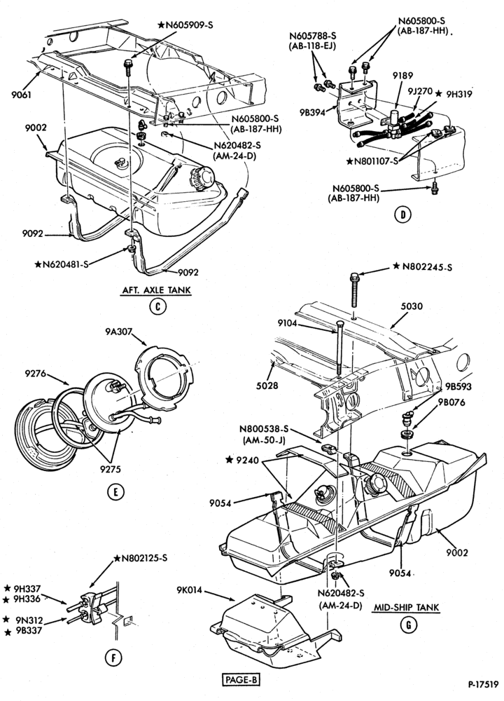 Схема 4 CYL. 2.2L (134 C.I.D.)-DIESEL-R-w/dual tanks-Page B