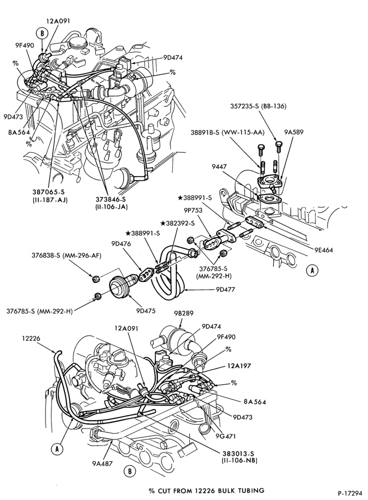 Схема 6 CYL. 3.3L (200 C.I.D.)-recirculation (E.G.R.)- Canada
