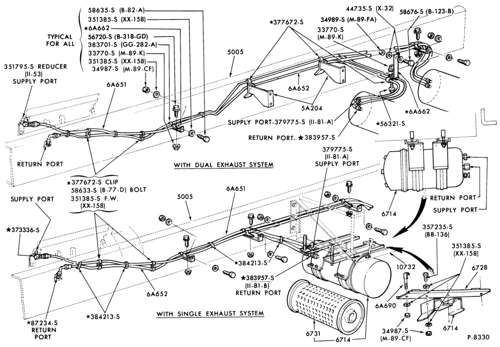 Схема 8 CYL. 9.3L (568 C.I.D.) DIESEL - DETROIT-L-LT900 - Page B