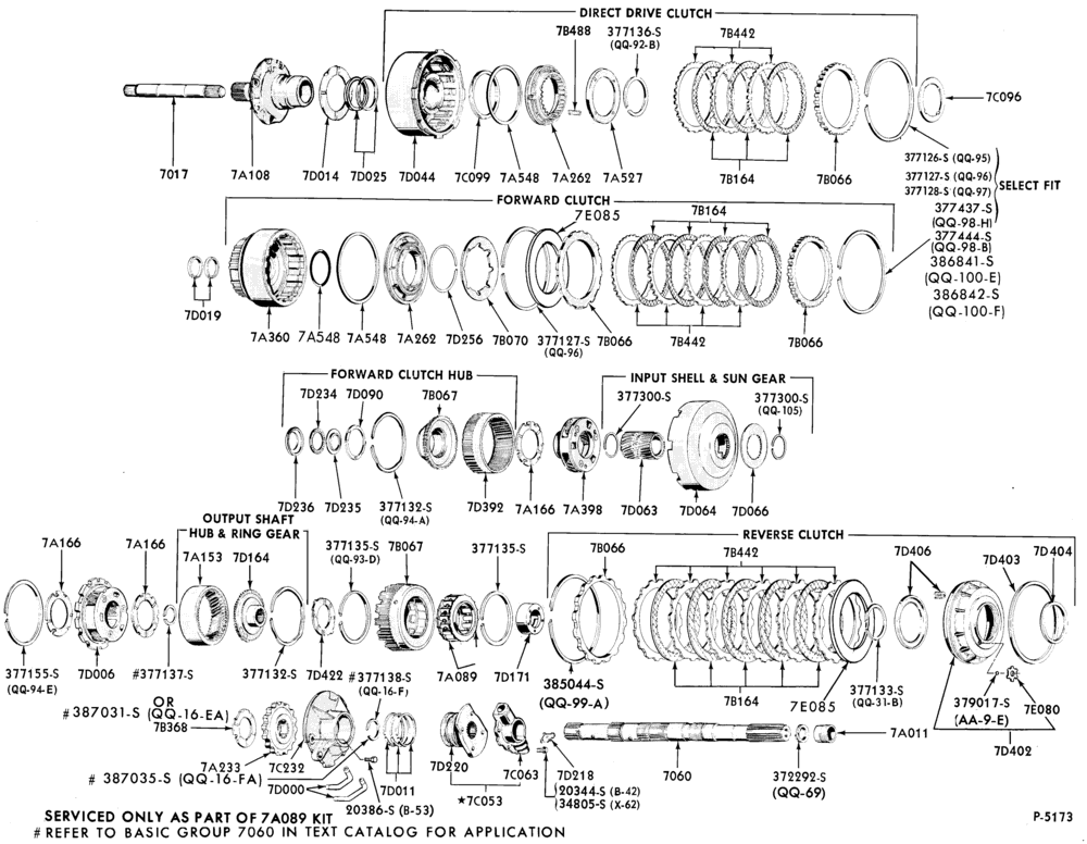 Схема C6 TYPE - INTERNAL PARTS-INTERNAL PARTS- clutches, gears, shafts and related parts-A,MA