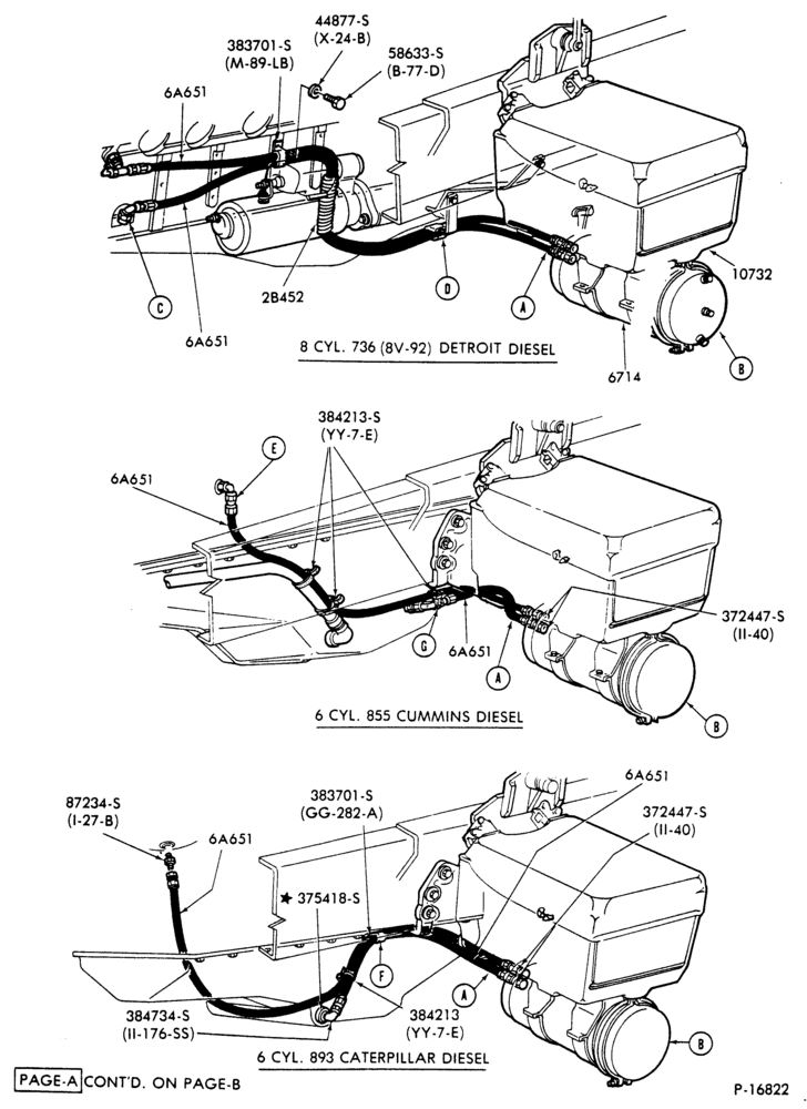 Схема V8 CYL. 12.0L (736 C.I.D.) DETROIT DIESEL-LTL900-Page A (1982/)