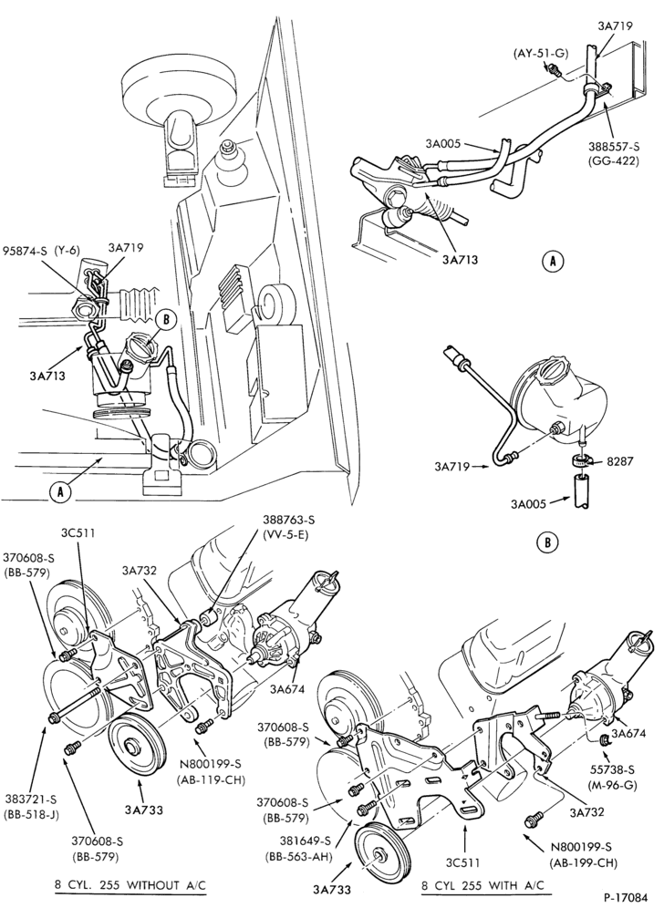 Схема STEERING-Pump assy. - Ford design