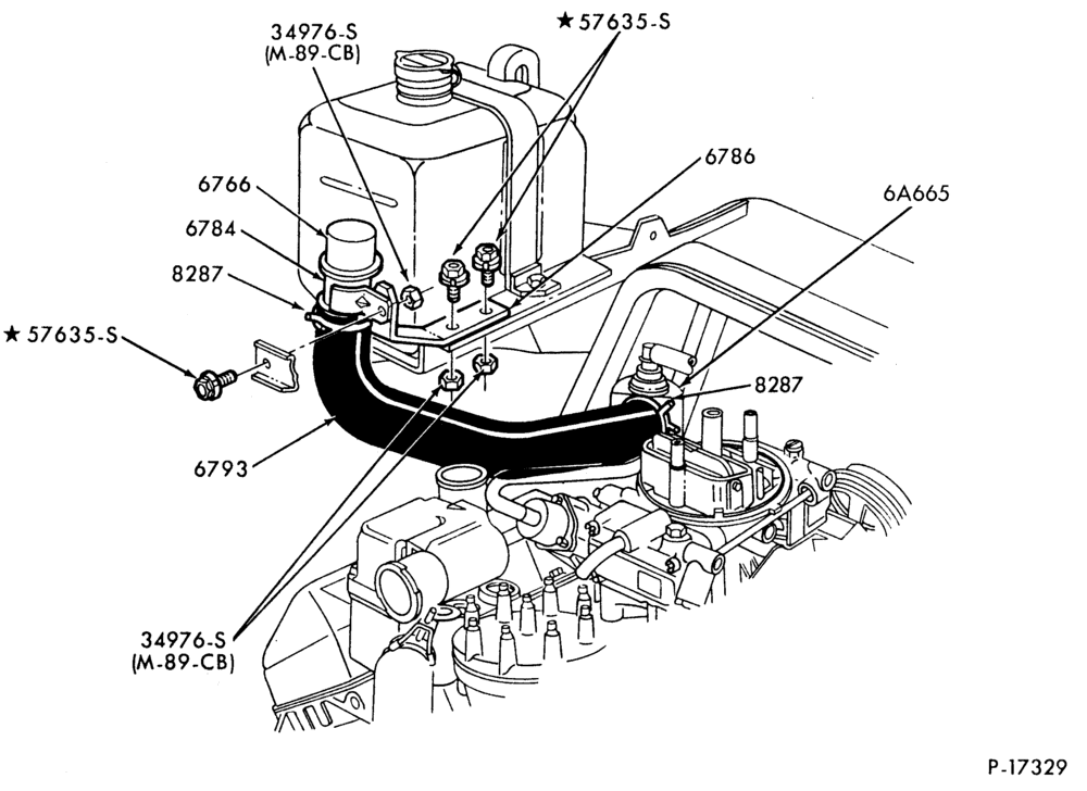 Схема 8 CYL. 6.1L AND 7.0L (370 AND 429 C.I.D.) GAS-1980/ C600/800