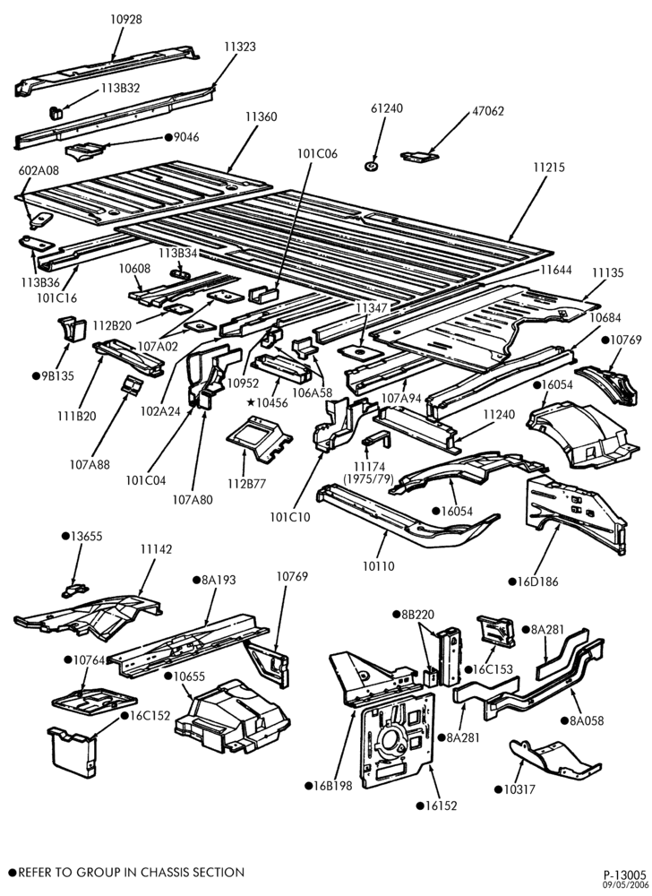 Схема SHEET METAL-Lower body-E100/350 (Super