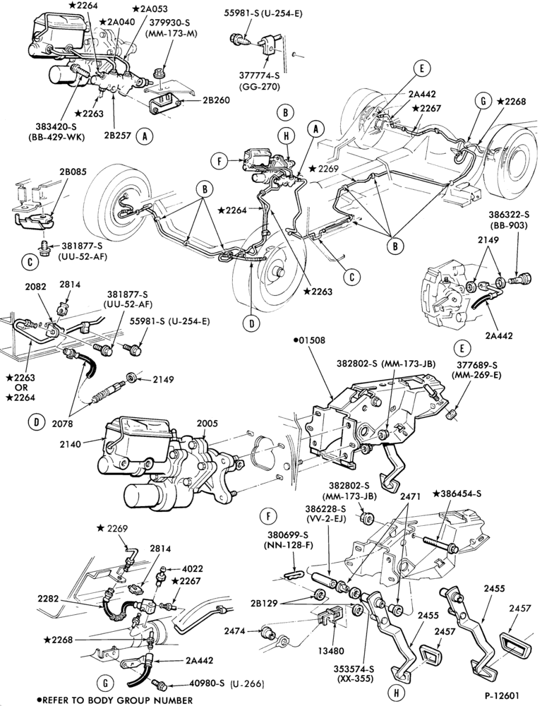 Схема BRAKES-Disc brake system - rear disc