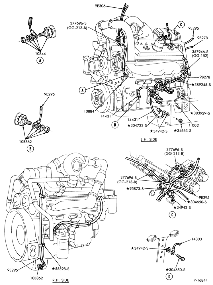 Схема IGNITION SYSTEMS-(1982/86)-8 cyl. 736 (8V-92) Detroit Diesel-LTL900
