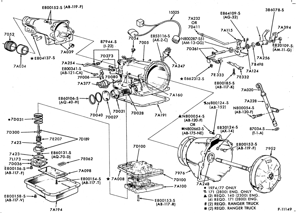 Схема C3 TYPE - INTERNAL PARTS-INTERNAL PARTS- servo band-F,G,MG,J,P,MP
