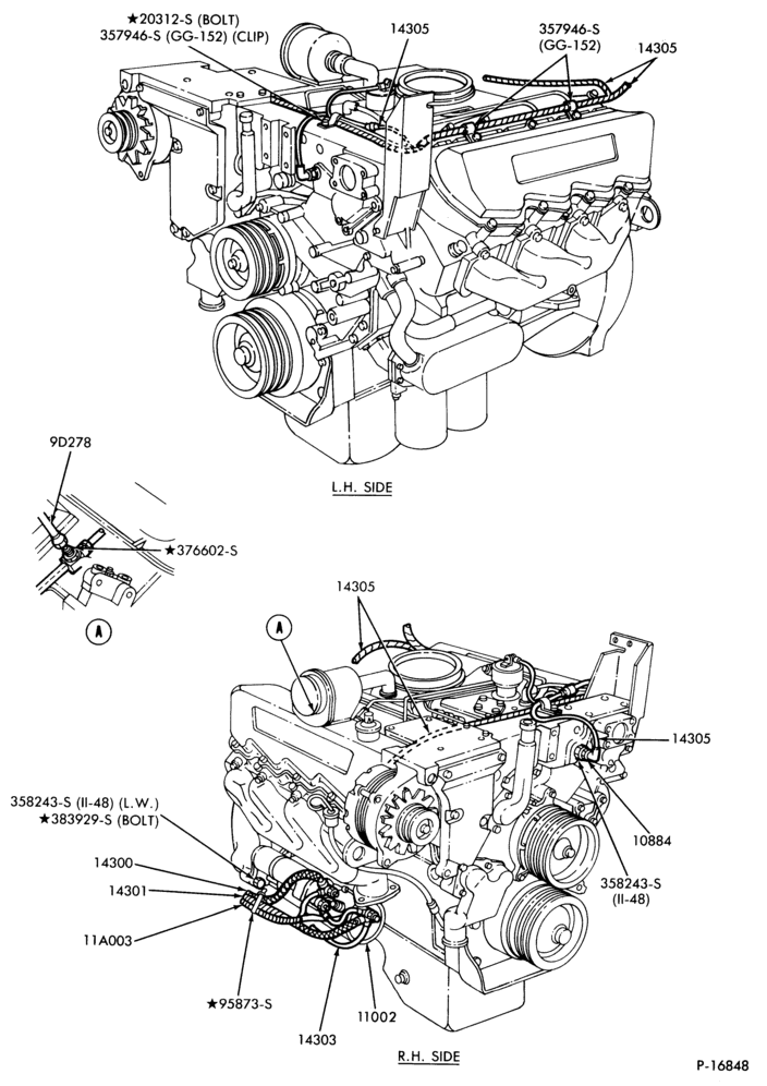 Схема IGNITION SYSTEMS-(1980/86)-6 cyl. 426 (6-8 cyl. 636 Cat. Diesel-L-LN-LNT-LS-LT-LTS800