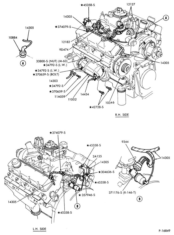 Схема IGNITION SYSTEMS-(1980/81)-8 cyl. 477 and 534 gas-L-LN-LNT-LT-LTS900