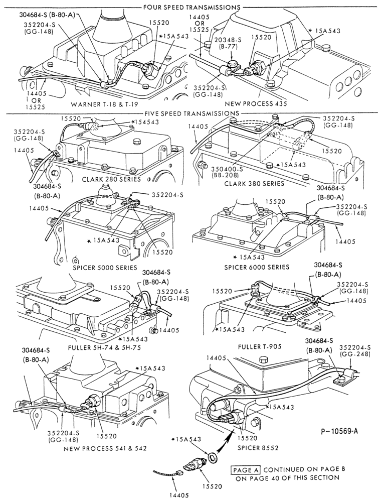 Схема ELECTRICAL SYSTEMS-Back-up lamp switch and wiring-typical-Page A-All M/T