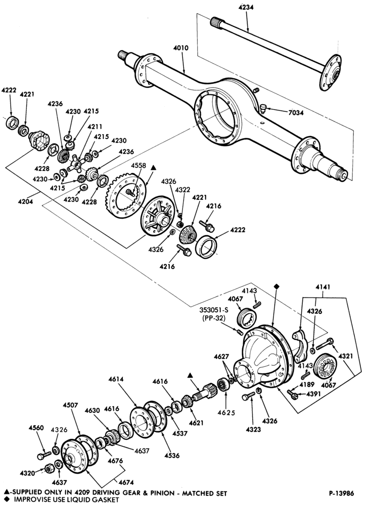 Схема REAR AXLE-Single reduction rear rear axle-SSHD-CLT-LNT-LT-LTA-