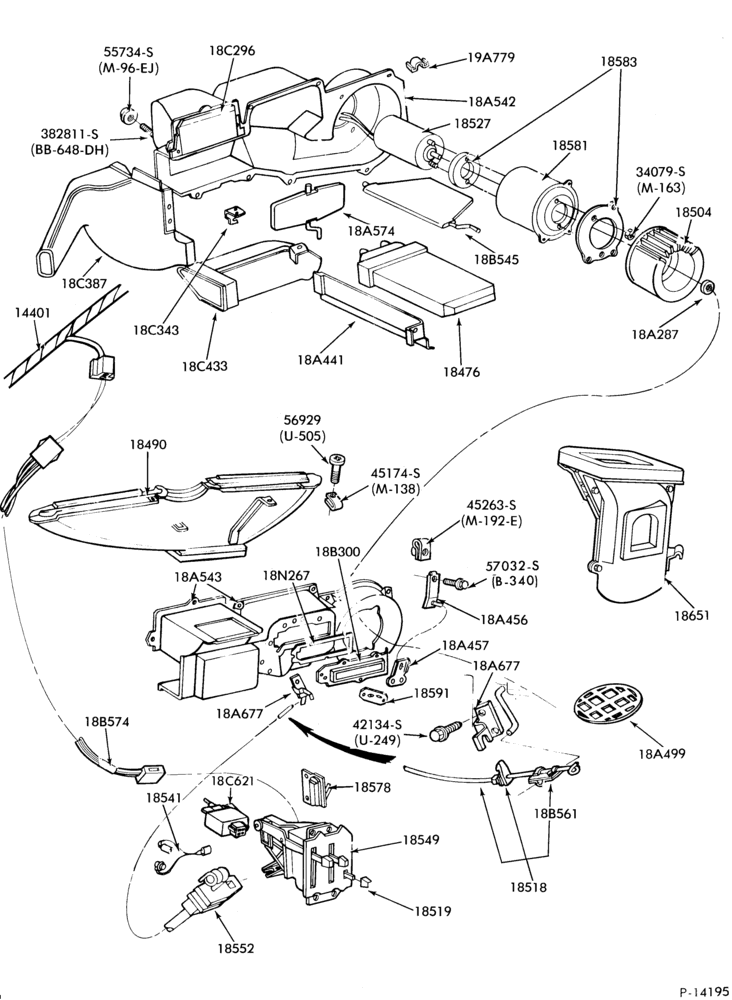 Схема AIR CONDITIONER-Heater and controls - hose installation