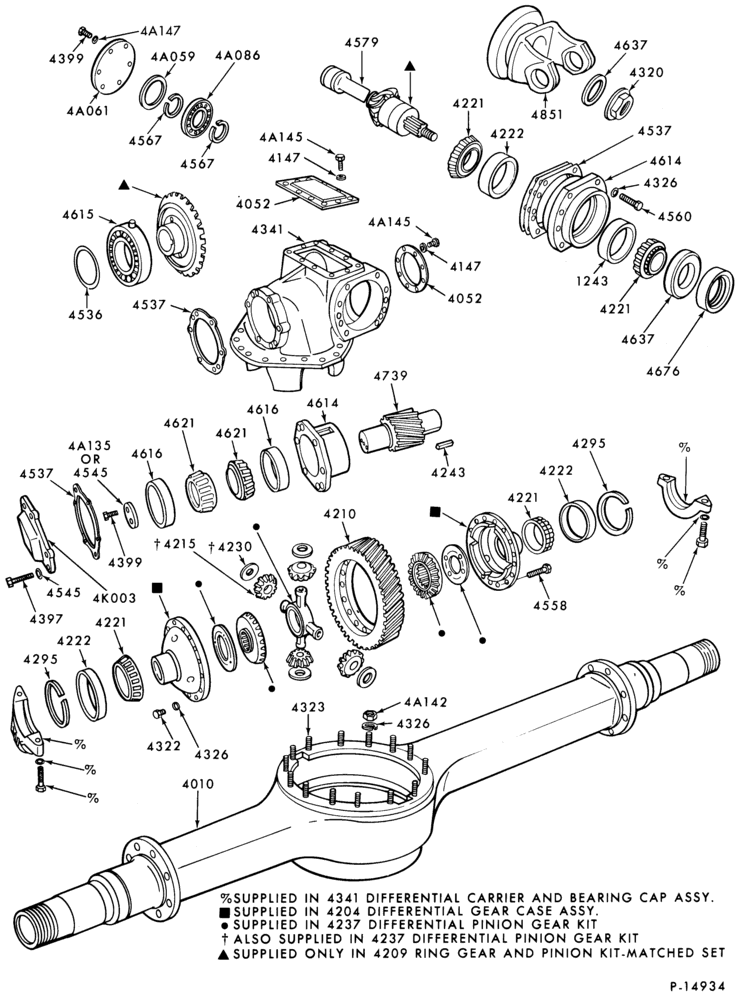 Схема REAR AXLE-Double reduction rear rear axle- SFDD 4640 and SRDR-LNT-LT-LTS900