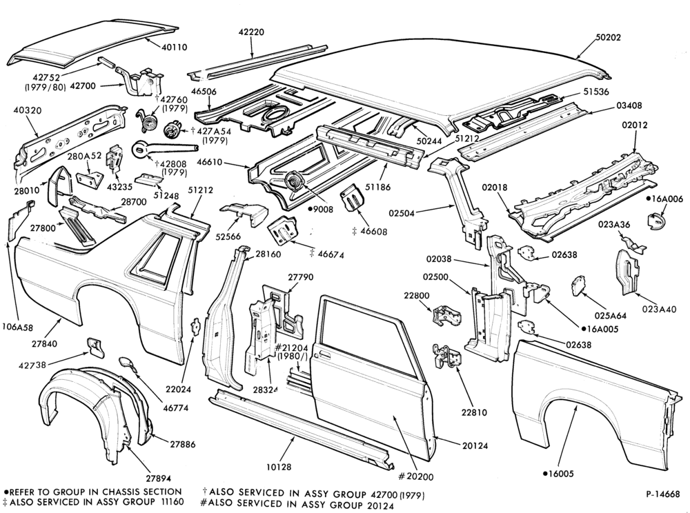 Схема SHEET METAL-66 - upper body - Mercury