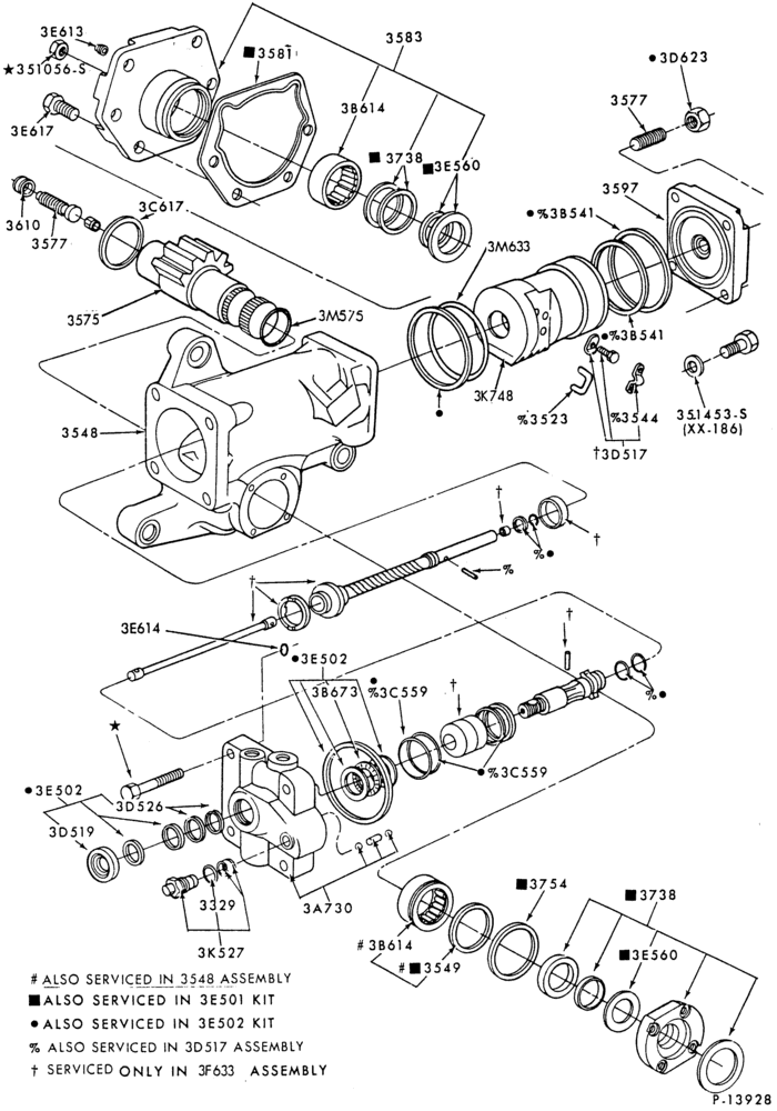 Схема STEERING-Gear assy.-Ross HFB-Ross HFB-64-F-FT600/900