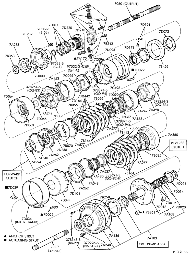 Схема C5 TYPE - INTERNAL PARTS-typical-F,MF,G,MG,J,S