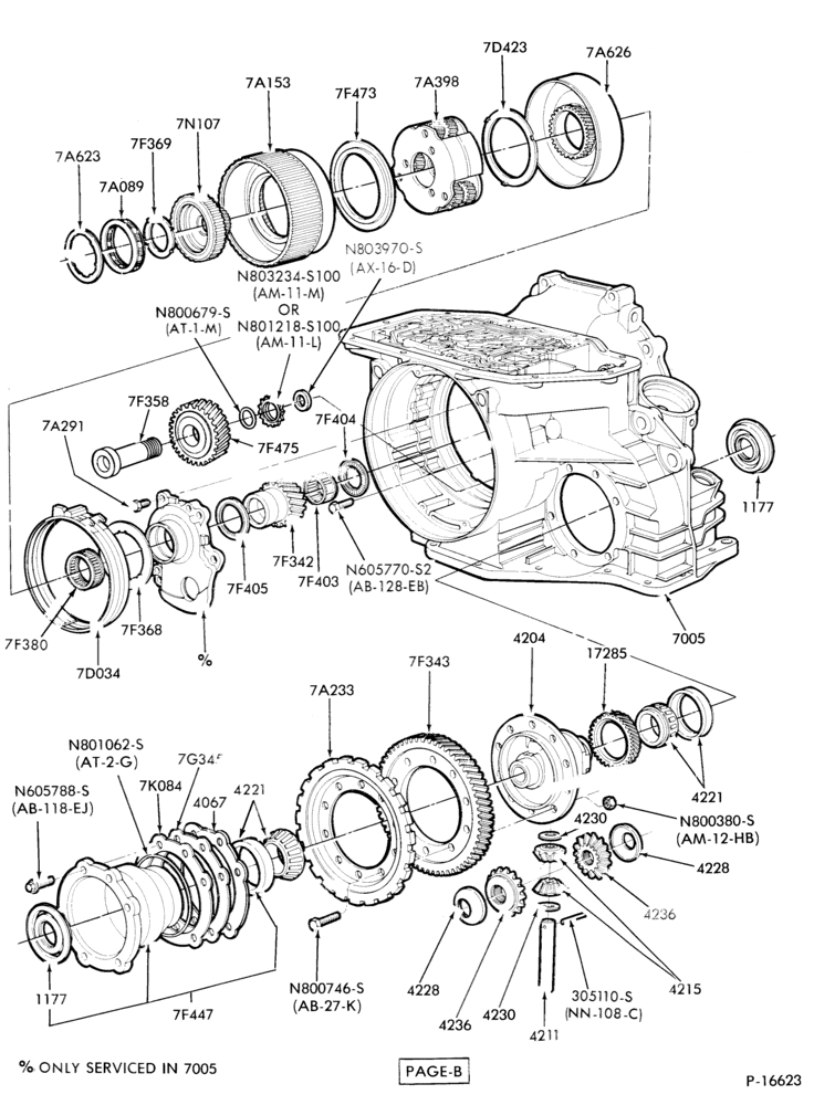 Схема ATX TYPE - EXTERNAL PARTS-EXTERNAL PARTS - clutches, gears, shafts, extension and related parts- Page B-C,MC,W,MW
