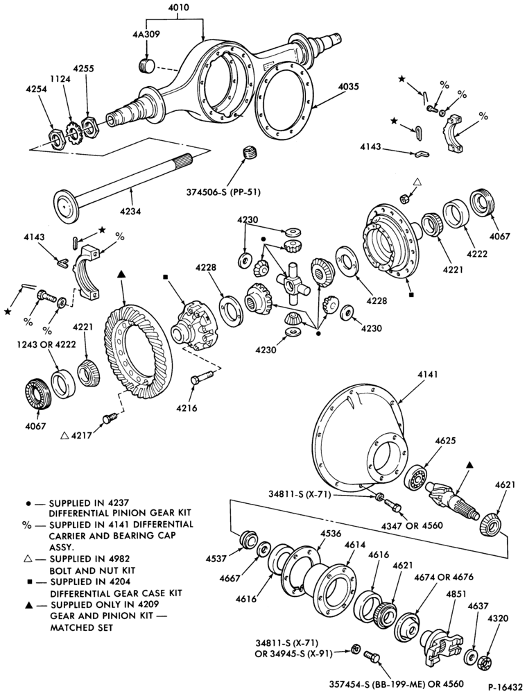 Схема REAR AXLE-Axle - 17101, 17121, 18121 and 23121-B-C-F-L-