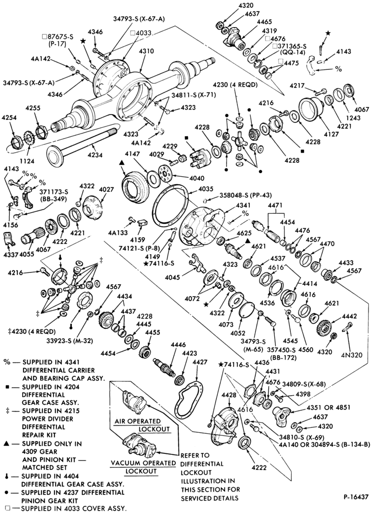 Схема REAR AXLE-Planetary double reduction and dual range forward rear axle-DP381 and DT341-CT-LNT-LT-LTL-