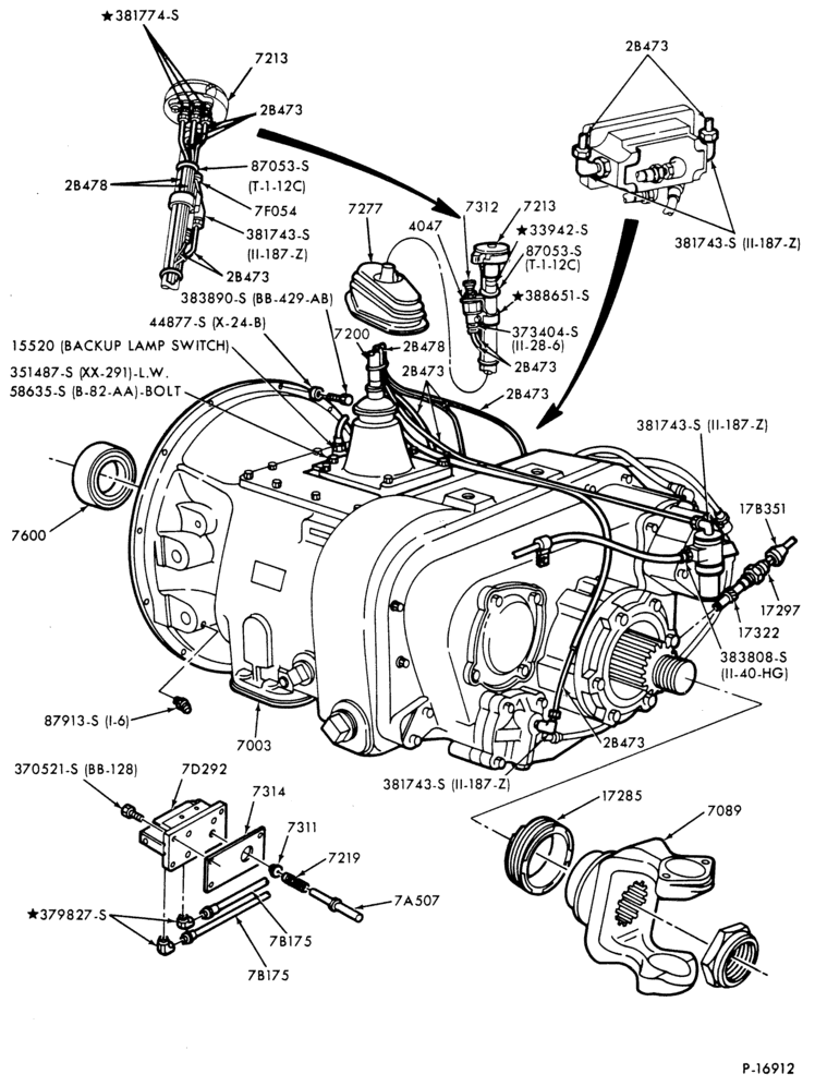 Схема EXTERNAL PARTS-13 speed - Fuller RT6613-FT800/900