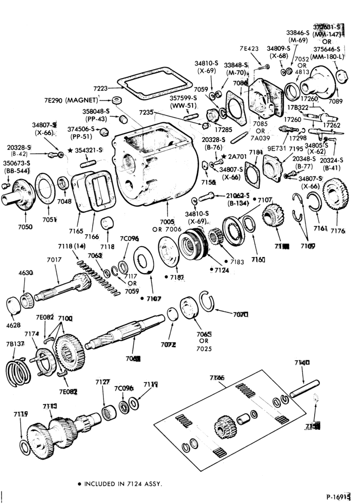 Схема INTERNAL PARTS-4 speed M/T - New Process 435-F100/350