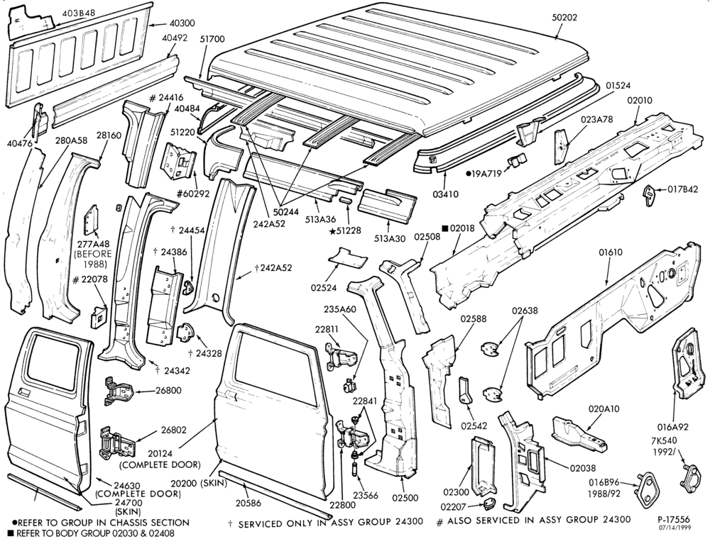Схема SHEET METAL-Sheet metal parts - upper body-F350(Crew Cab)