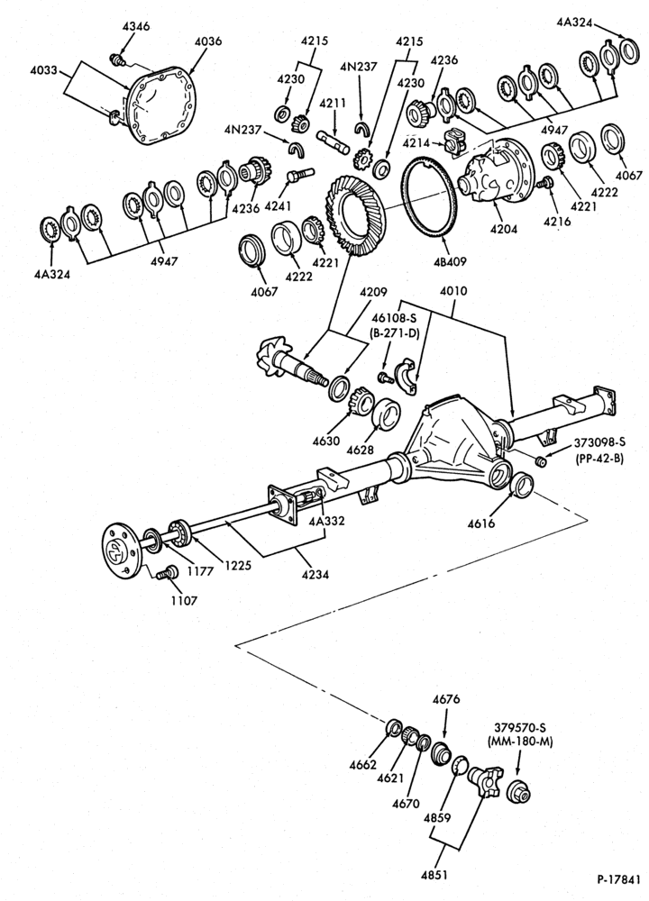 Схема REAR AXLE-REAR AXLE- Ford WFS - locking-E250