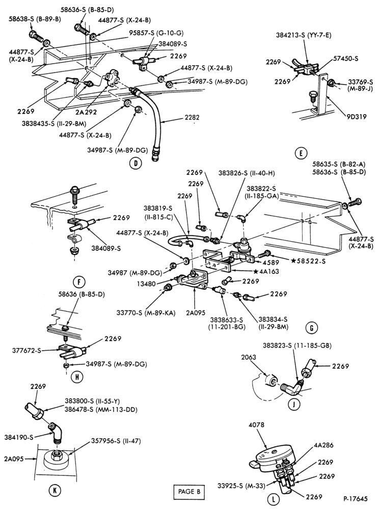 Схема SHIFT SYSTEM-(1983/)-Page B-F-FT800/900