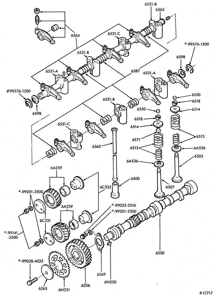 Схема 4 CYL. 2.2L (134 C.I.D.) DIESEL-Camshaft gear and bearings