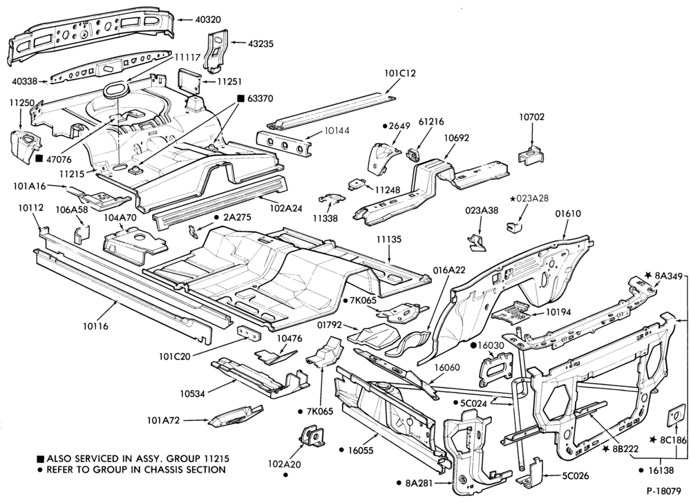 Схема SHEET METAL-Convertible - lower body