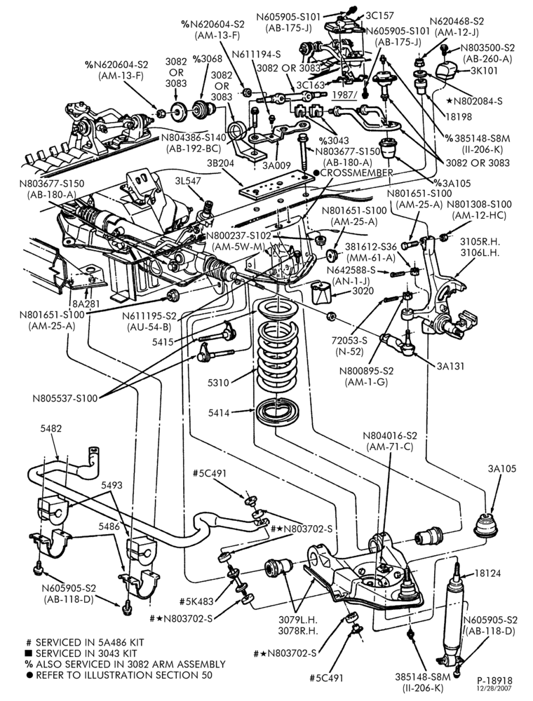 Схема FRONT SUSPENSION-Details-A