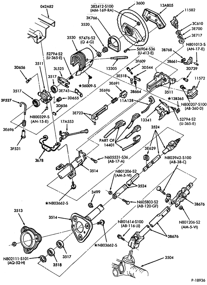 Схема A4LD TYPE TRANSMISSION-(1986/)- tilt wheel-A