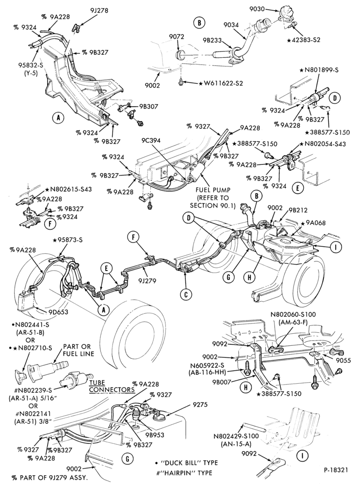 Схема 6 CYL. 3.8L (230 C.I.D.)-Fuel system - w/E.F.I.