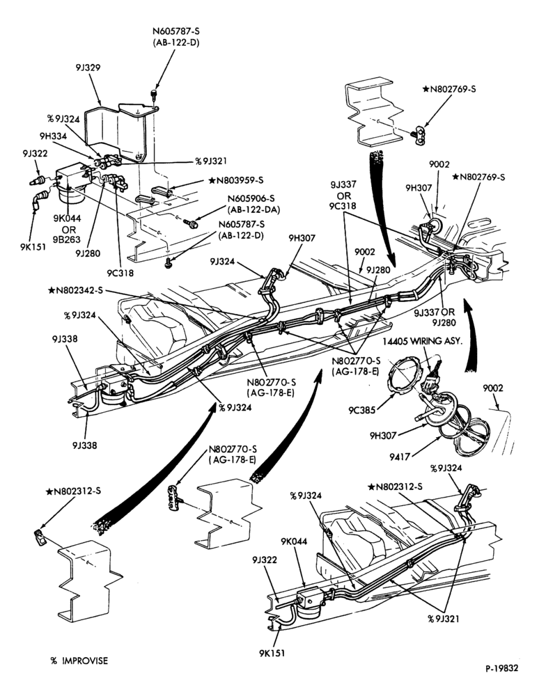 Схема 6 CYL. 4.9L (300 C.I.D.)-GAS-F150/350-E.F.I.-lines-Page-Page-B