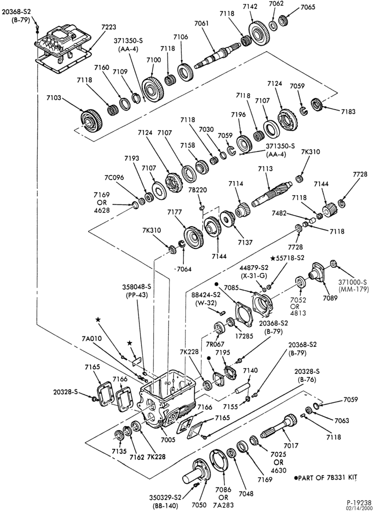 Схема INTERNAL PARTS-(1987/) - Clark CF450 and CF455 Series-F-FT600/900